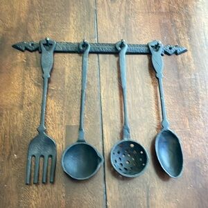 Vintage set wrought iron kitchen set